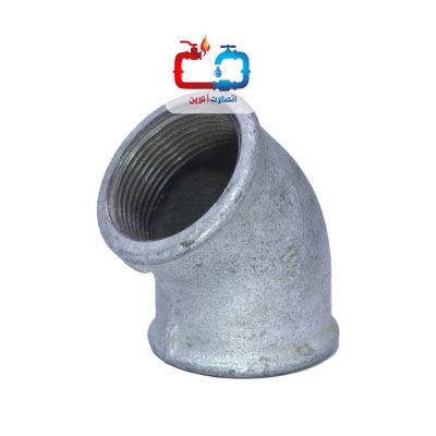 زانو 45 درجه دنده‌ای گالوانیزه چینی