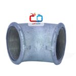 زانو 45 درجه دنده‌ای گالوانیزه توپی (tupy)