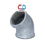 زانو دنده‌ای 45 درجه گالوانیزه چین