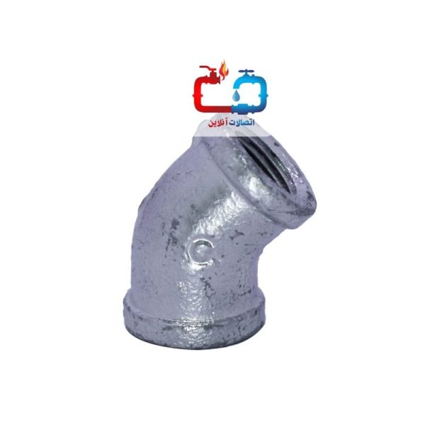 زانو تبدیلی 1/2*1 گالوانیزه اینچ توپی